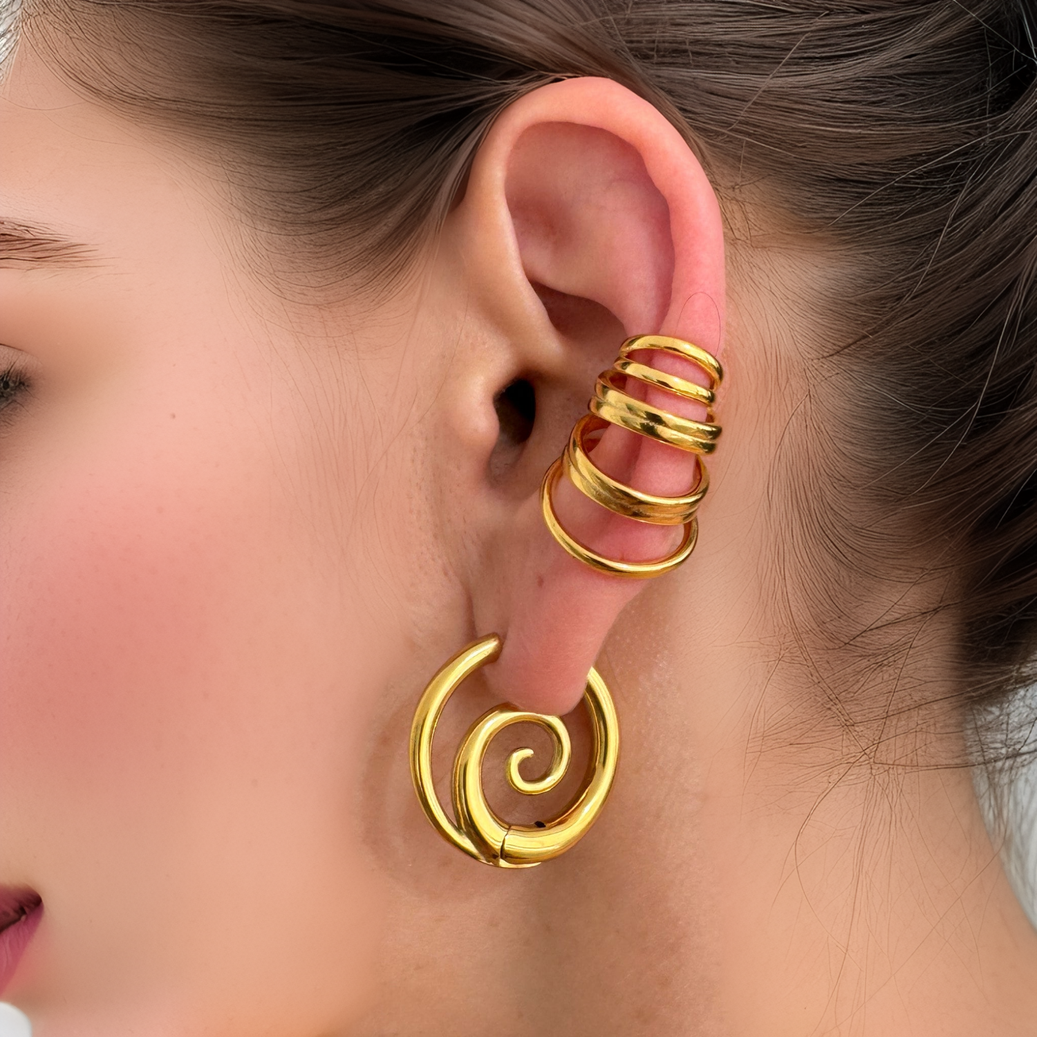 Spiral Drop Earrings