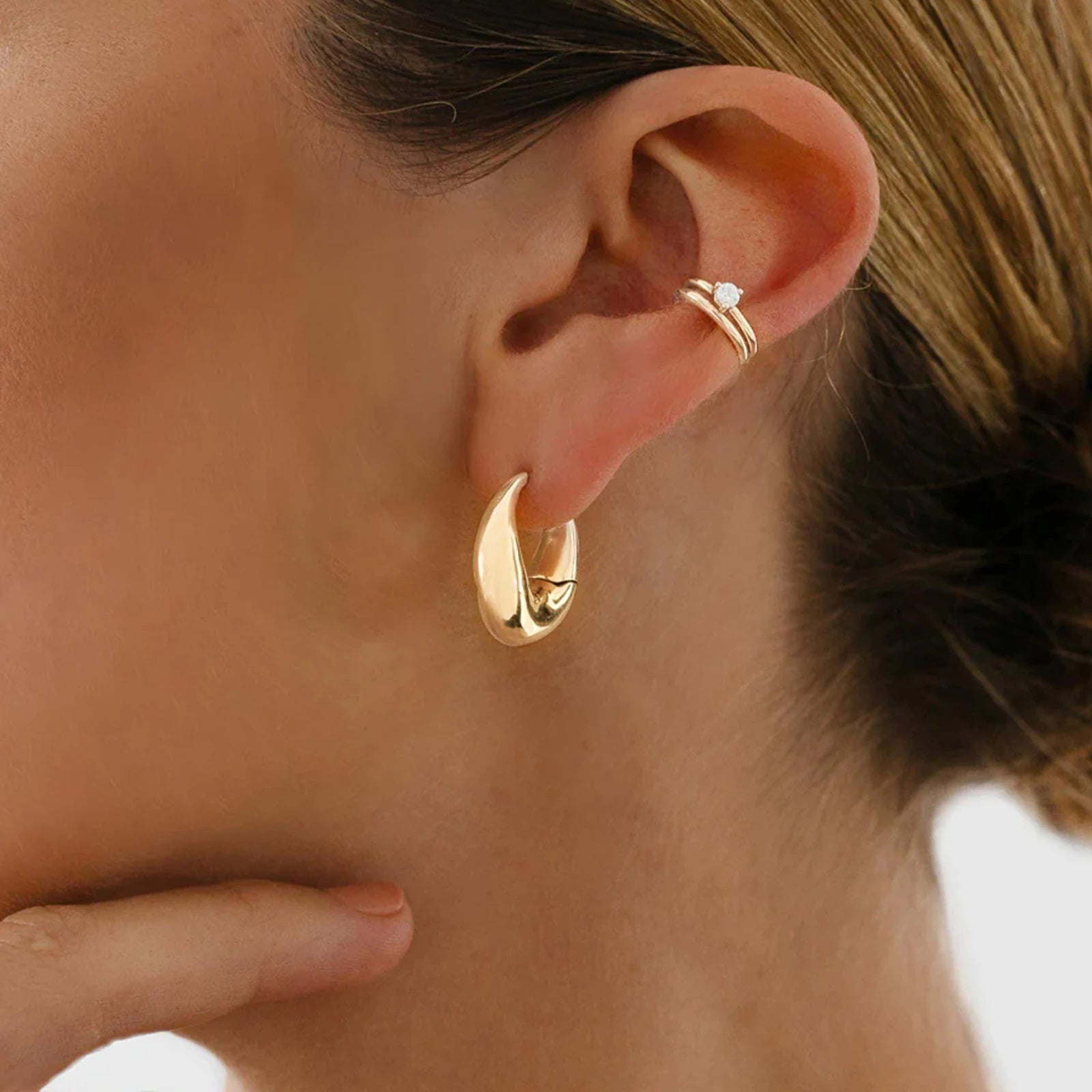 Teardrop Stud Earrings
