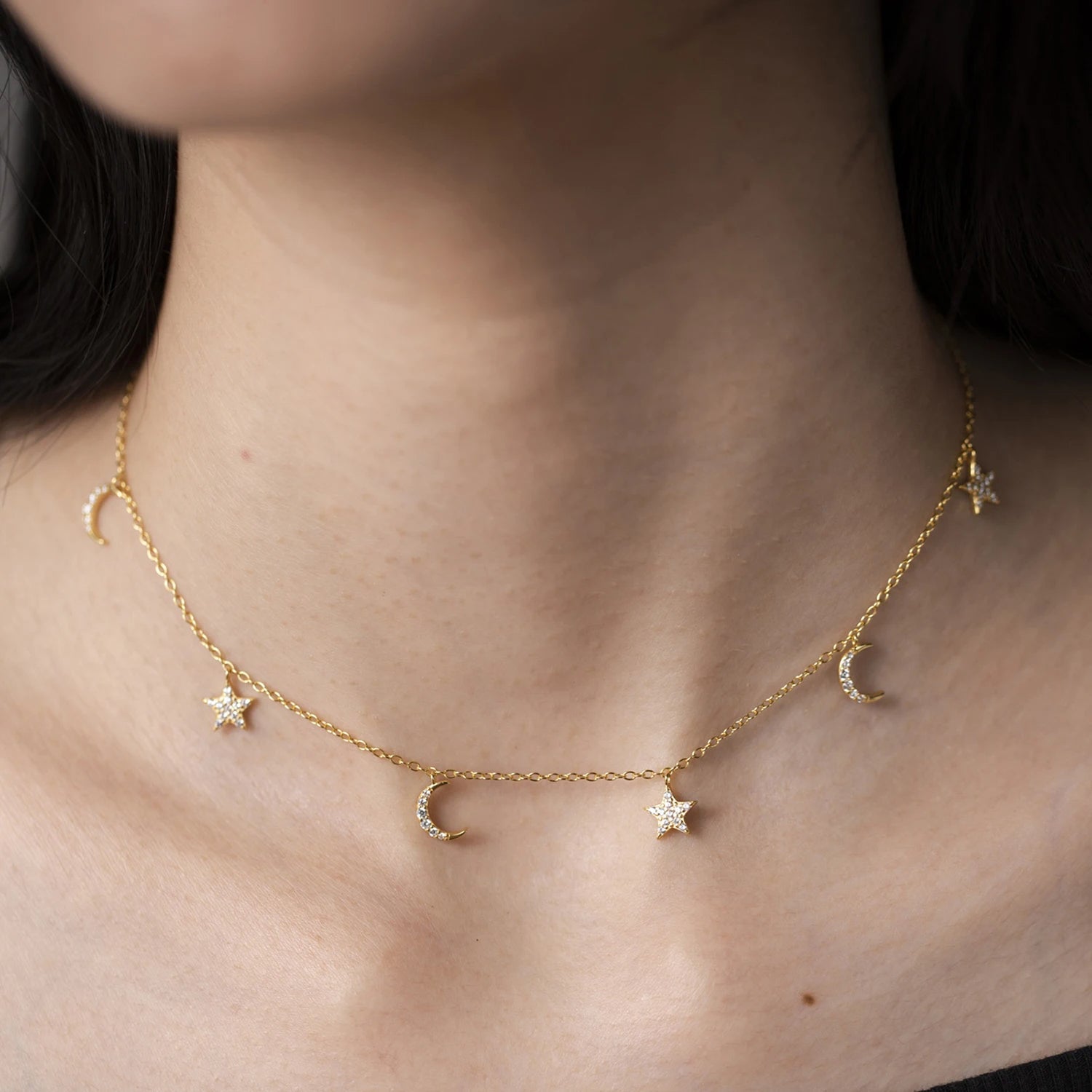 Moon & Star Necklace