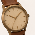 Terracotta Bronze Minimal Watch