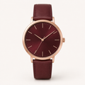 Red Gold Minimal Watch