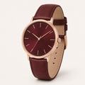 Red Gold Minimal Watch