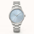 Silver White Statement Dial Watch