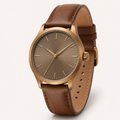 Navy Brown Statement Dial Watch