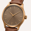 Navy Brown Statement Dial Watch
