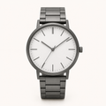 Silver White Minimal Watch