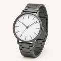 Silver White Minimal Watch