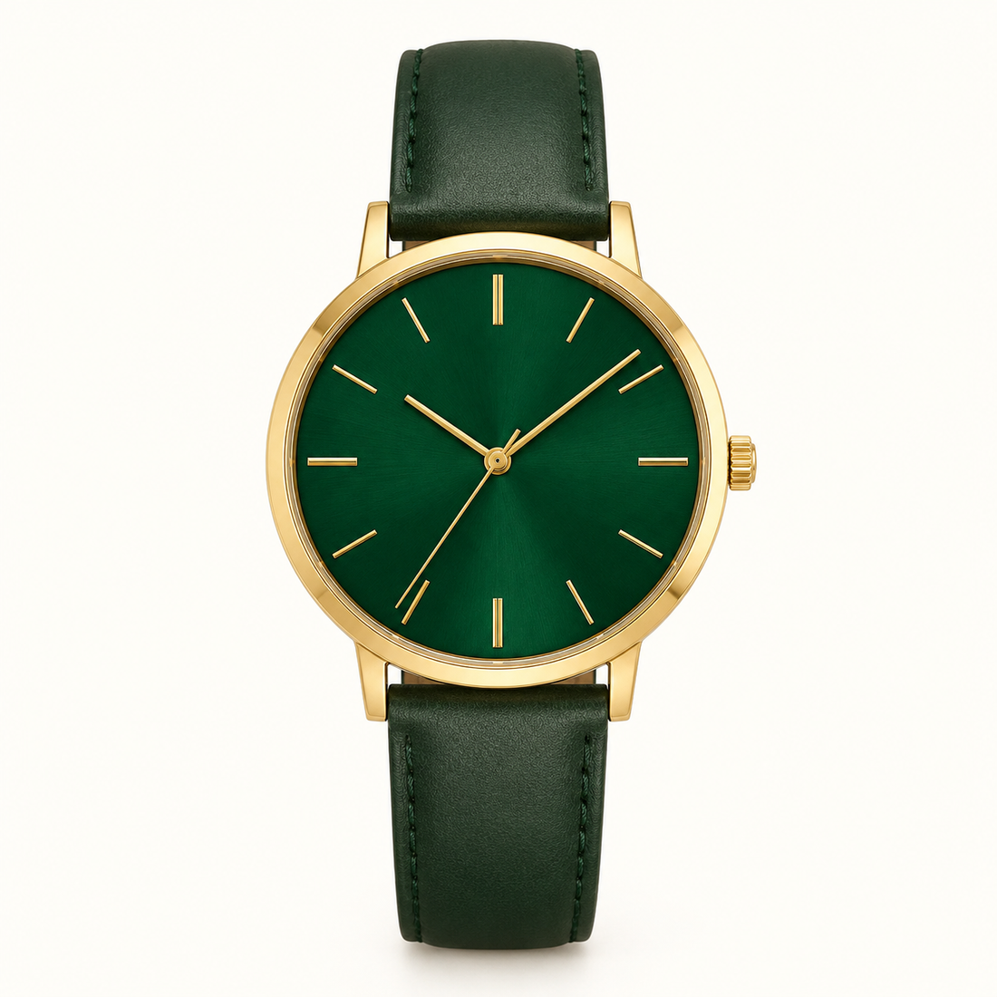 Navy Green Classic Watch