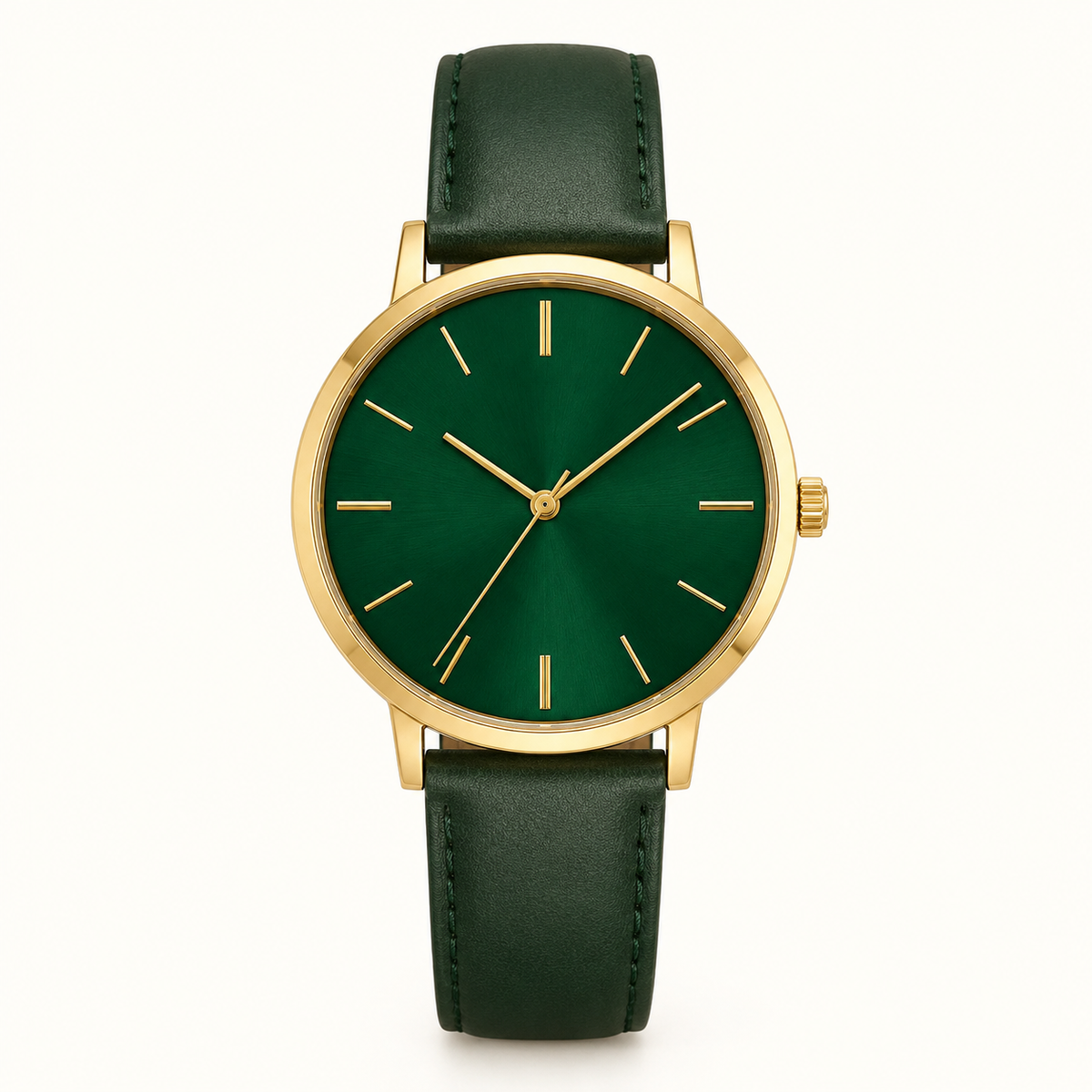 Navy Green Classic Watch
