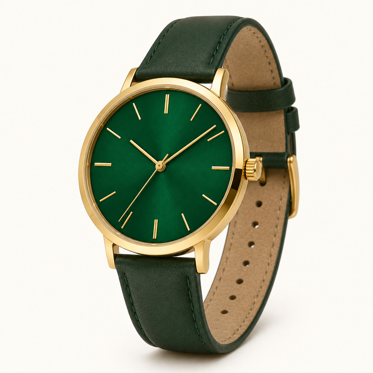 Navy Green Classic Watch