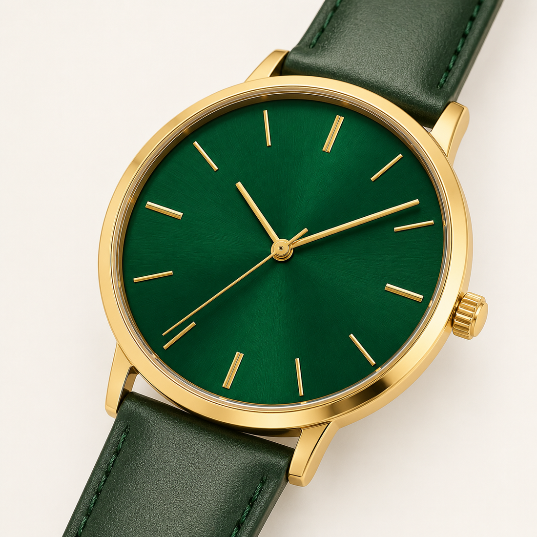 Navy Green Classic Watch