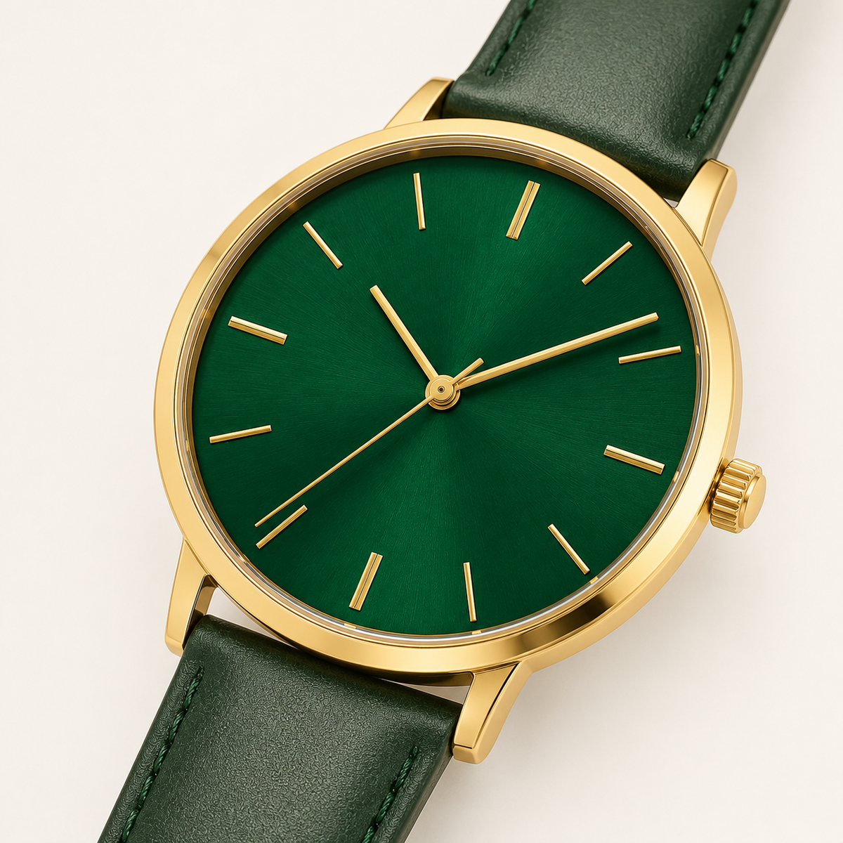 Navy Green Classic Watch