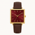 Cream Copper Contemporary Watch