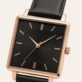 Black Steel Statement Dial Watch