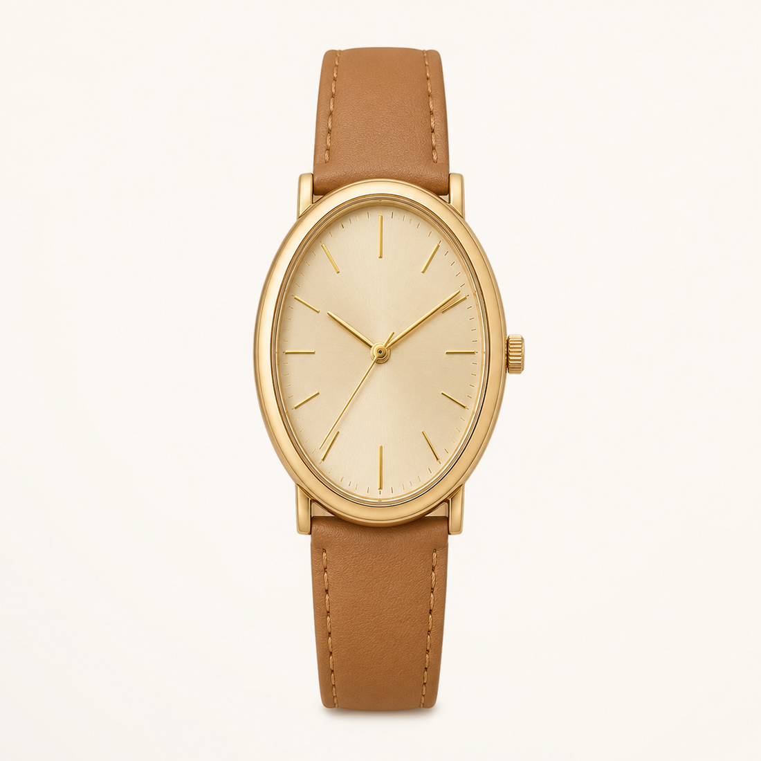 Brown Steel Refined Everyday Watch