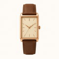 Brown Steel Minimal Watch