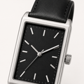 Black Steel Contemporary Watch