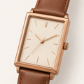 Brown Steel Minimal Watch