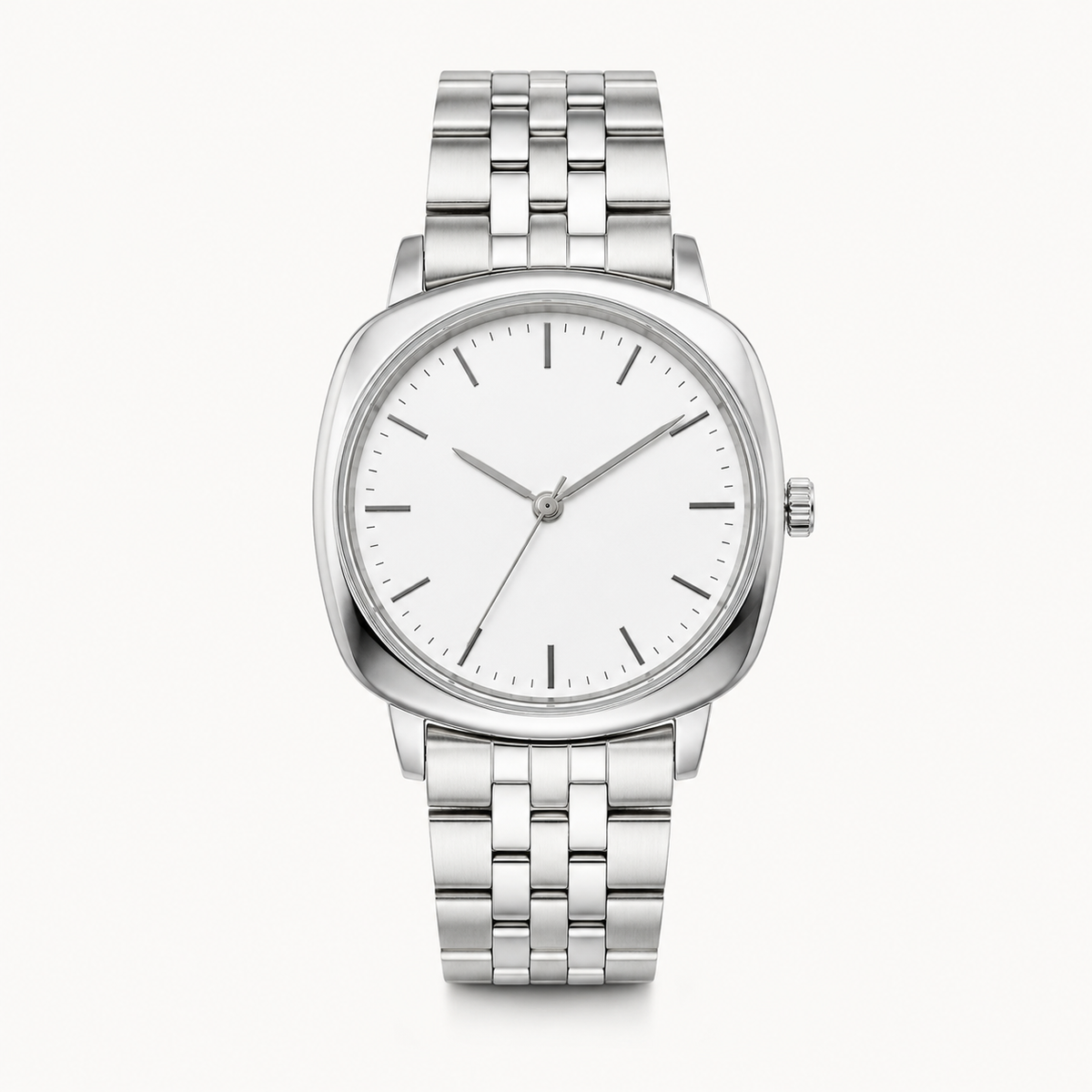 Silver Contemporary Watch