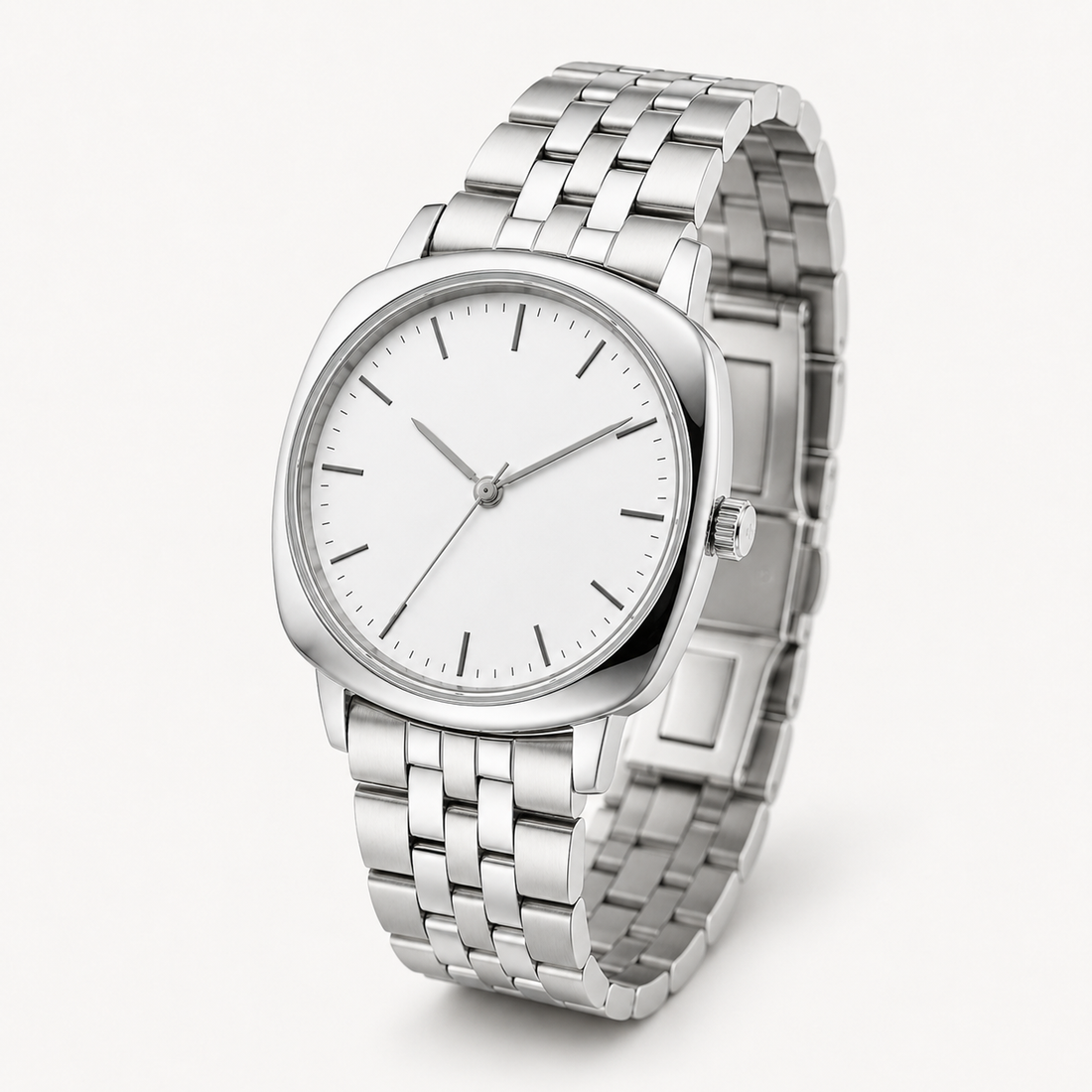 Silver Contemporary Watch
