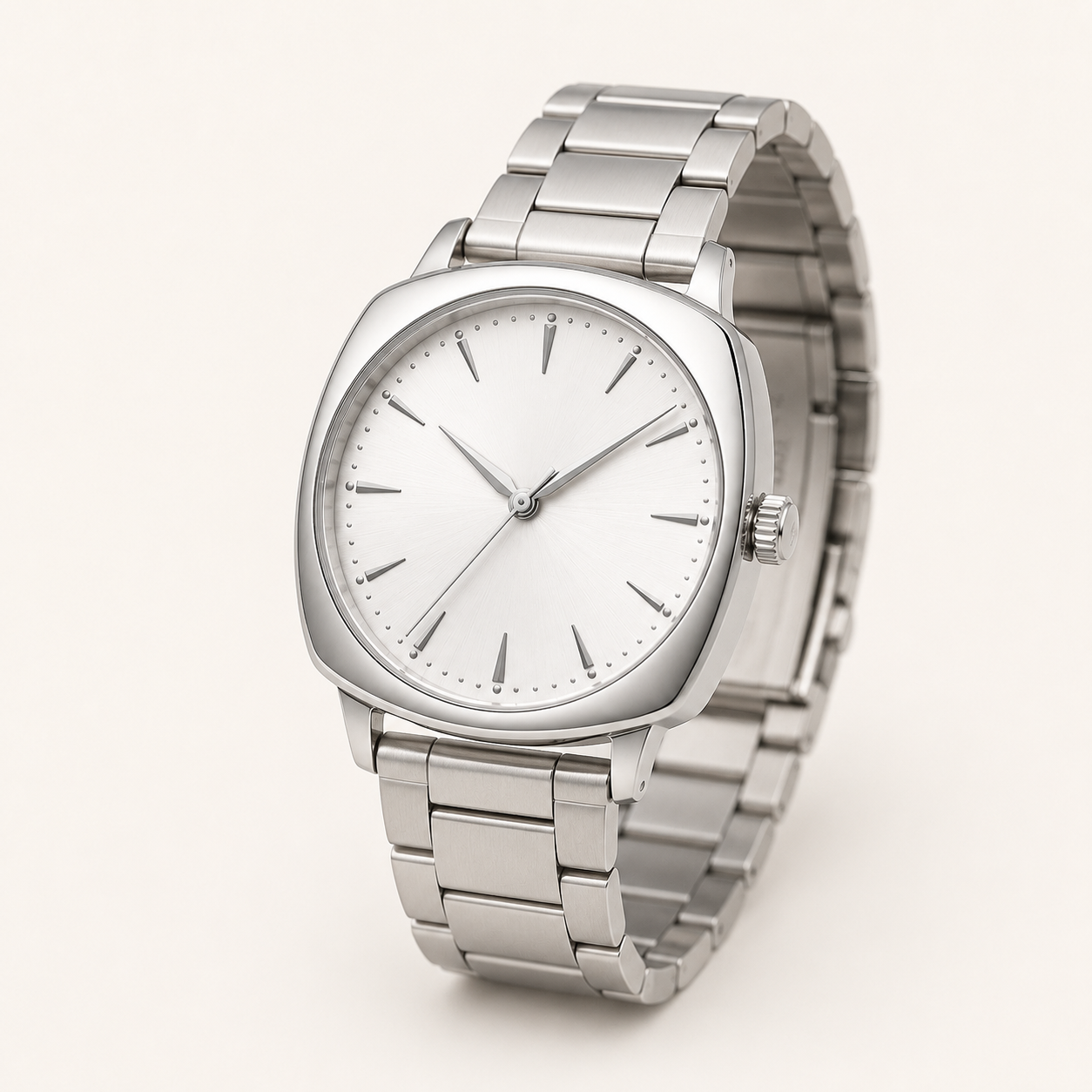 Pearl Silver Statement Dial Watch
