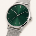 Green Silver Refined Everyday Watch