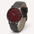 Red Platinum Minimal Watch