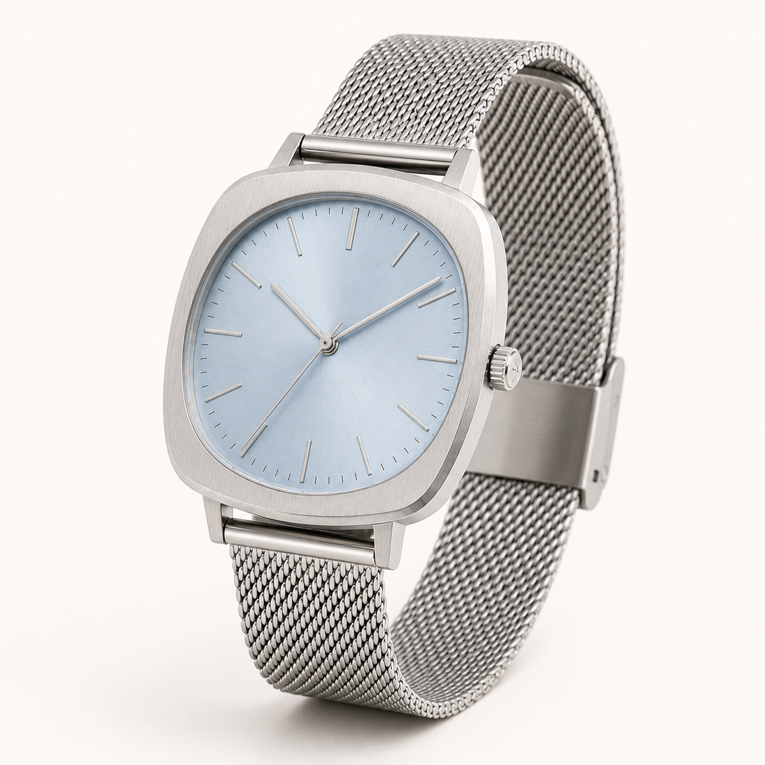 Blue Silver Classic Watch