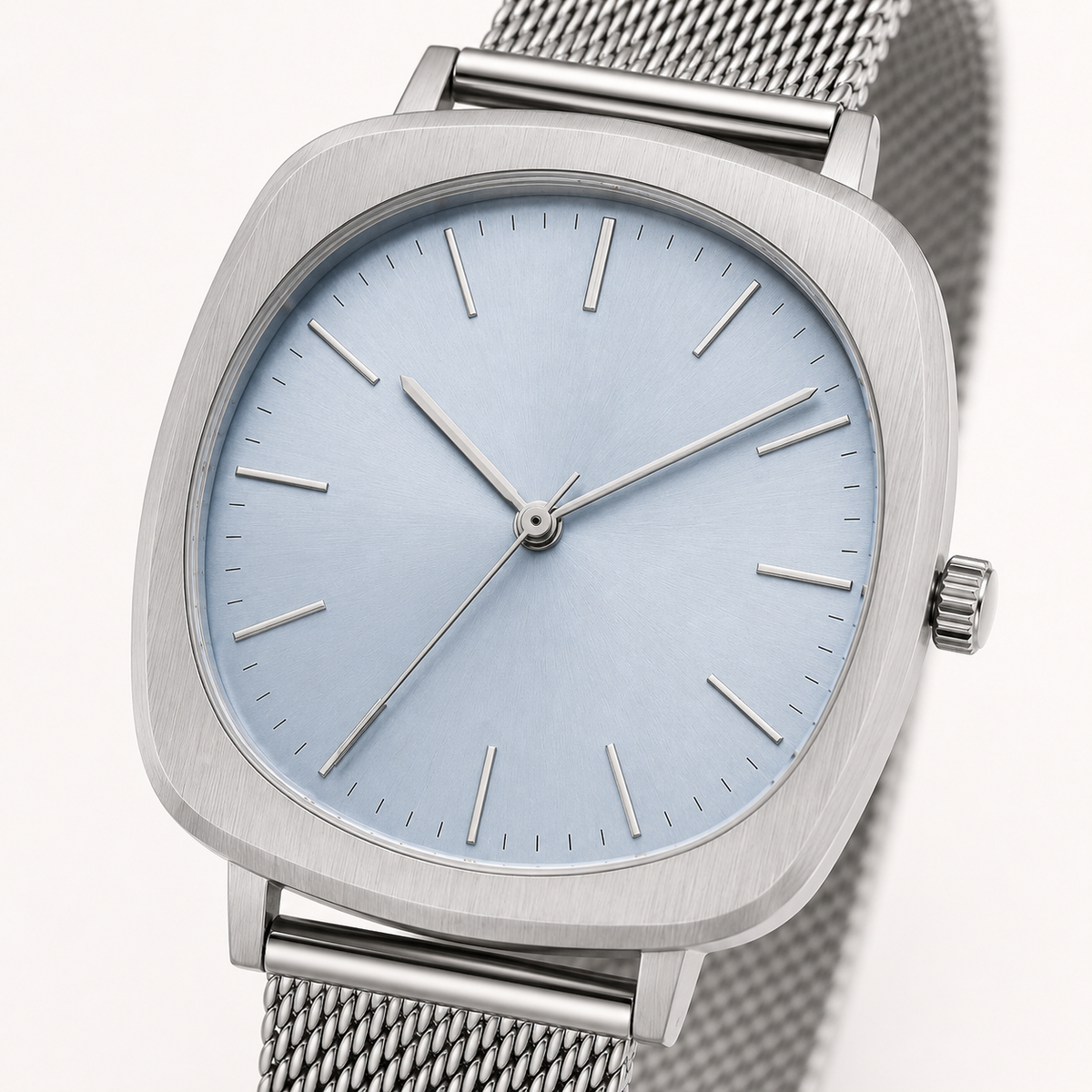Blue Silver Classic Watch
