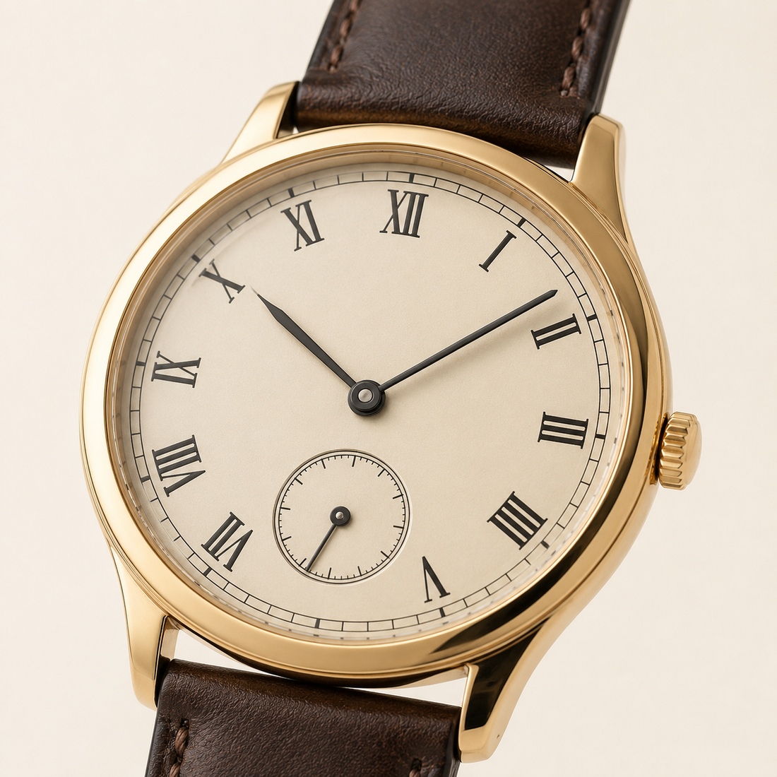 Midnight Gold Minimal Watch