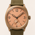 Burgundy Gold Statement Dial Watch
