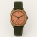 Burgundy Gold Statement Dial Watch