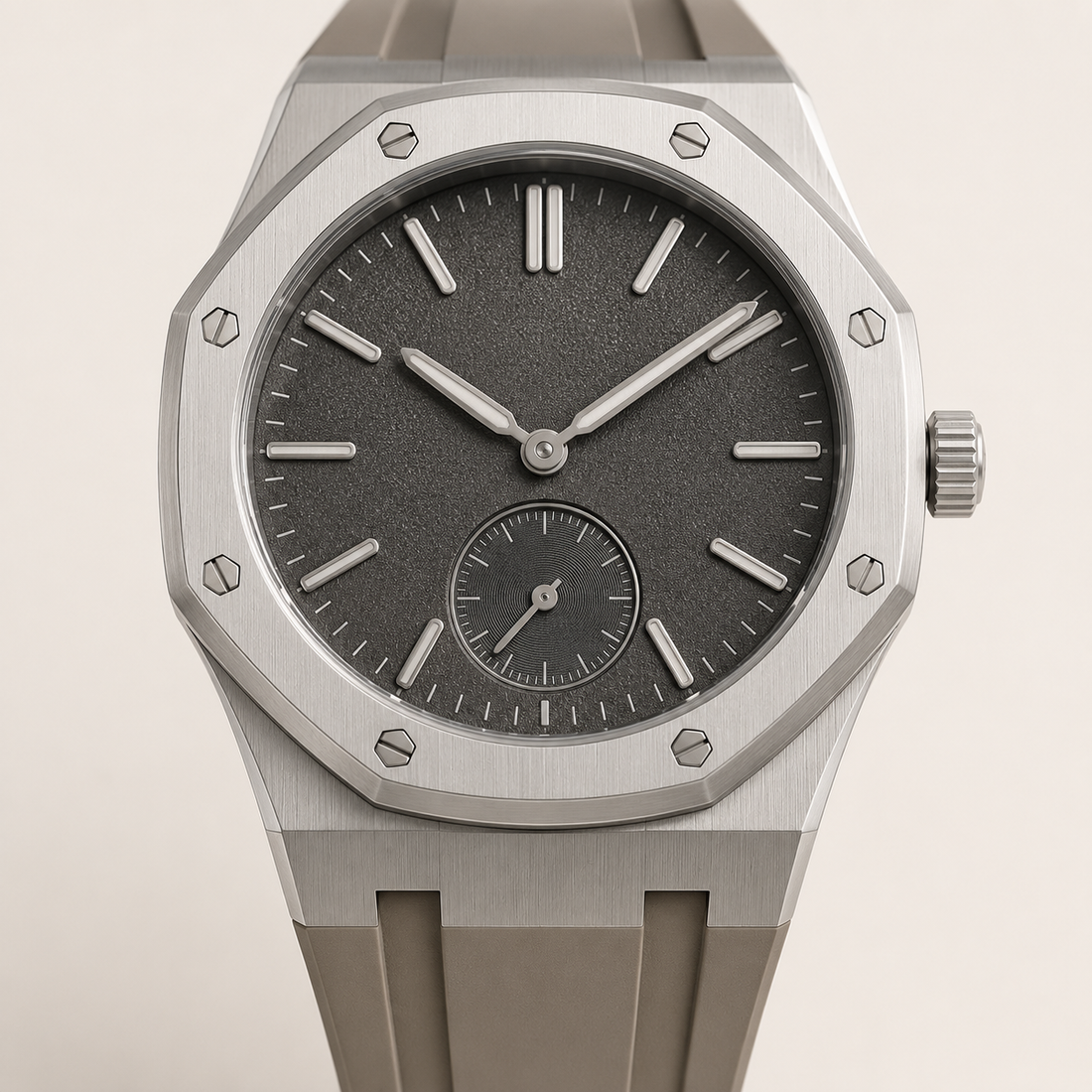 Sage Steel Minimal Watch