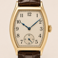Burgundy Gold Contemporary Watch