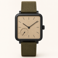 Burgundy Green Classic Watch