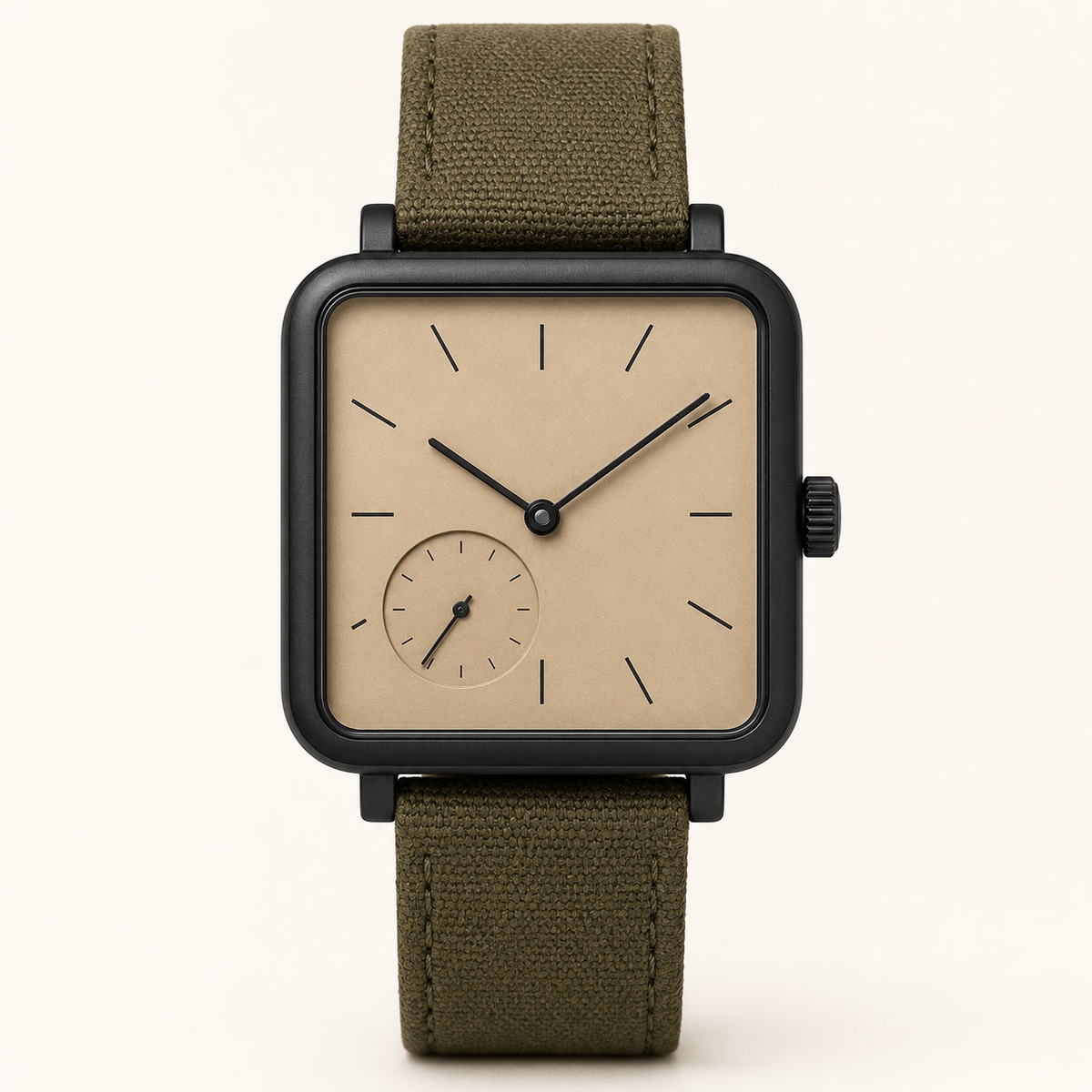 Burgundy Green Classic Watch
