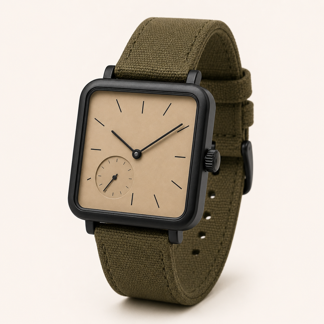 Burgundy Green Classic Watch