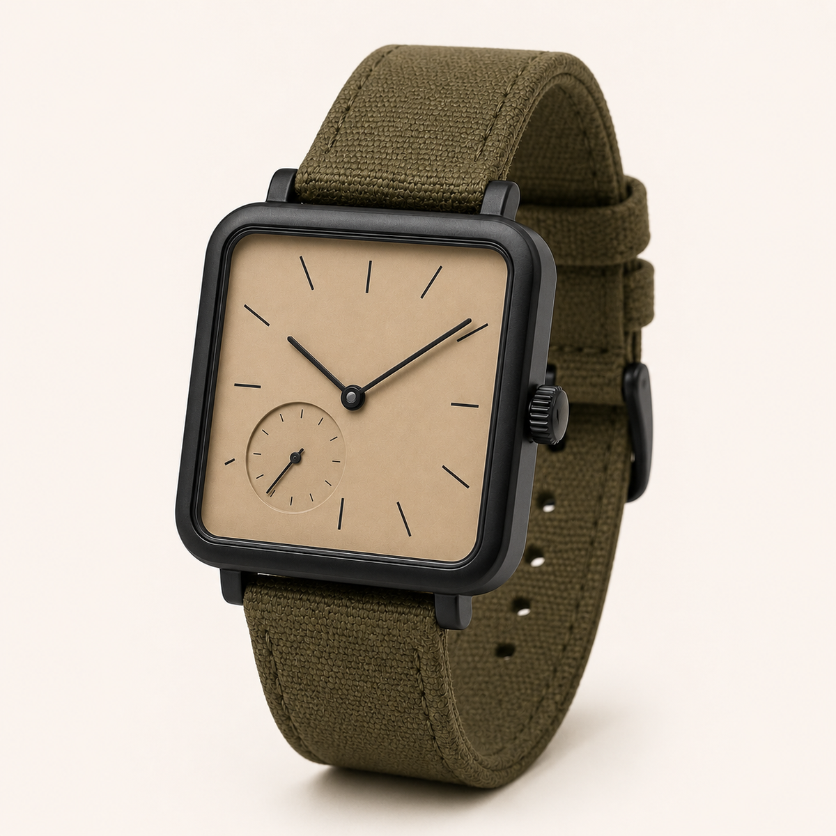 Burgundy Green Classic Watch