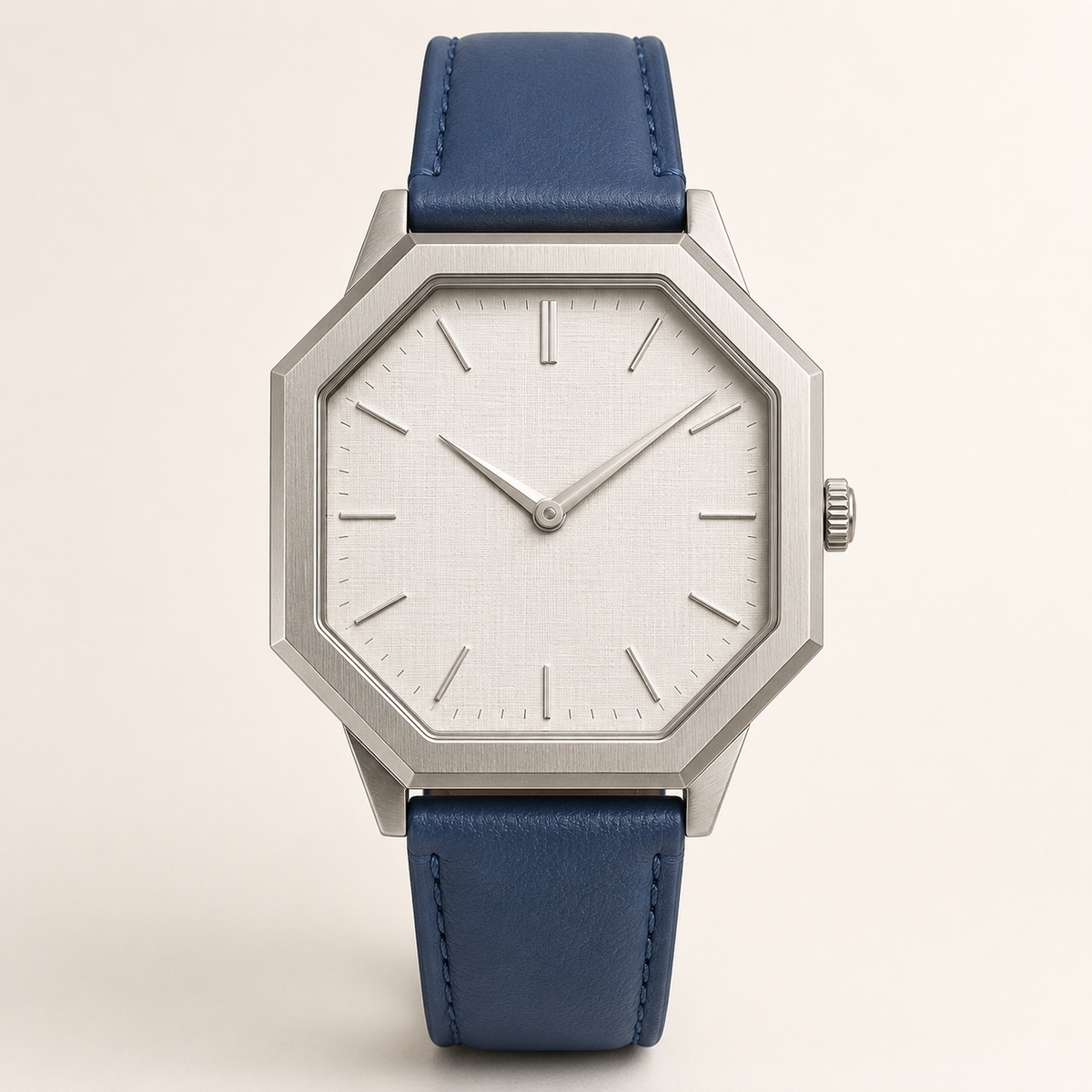 Ivory Blue Statement Dial Watch