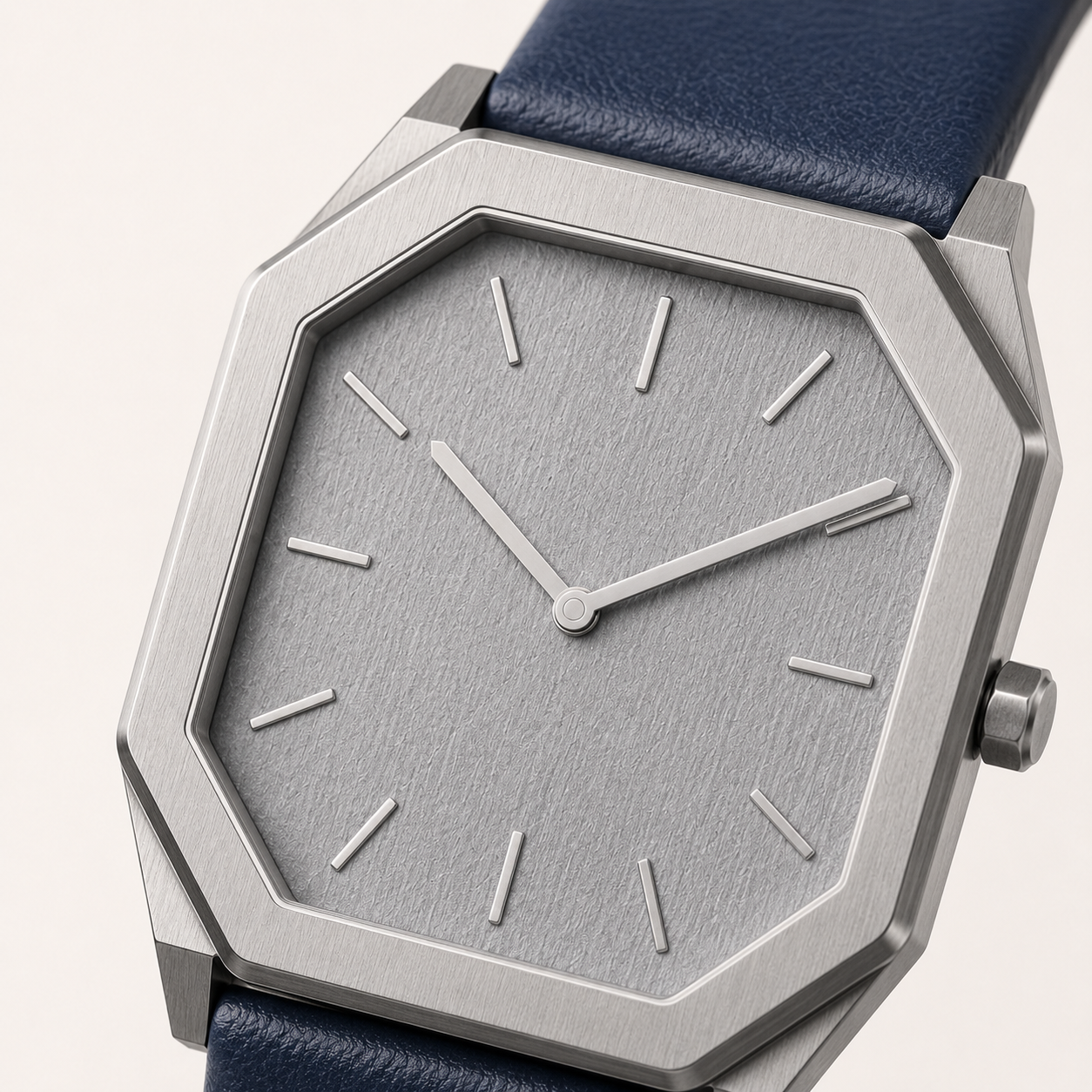 Ivory Graphite Contemporary Watch
