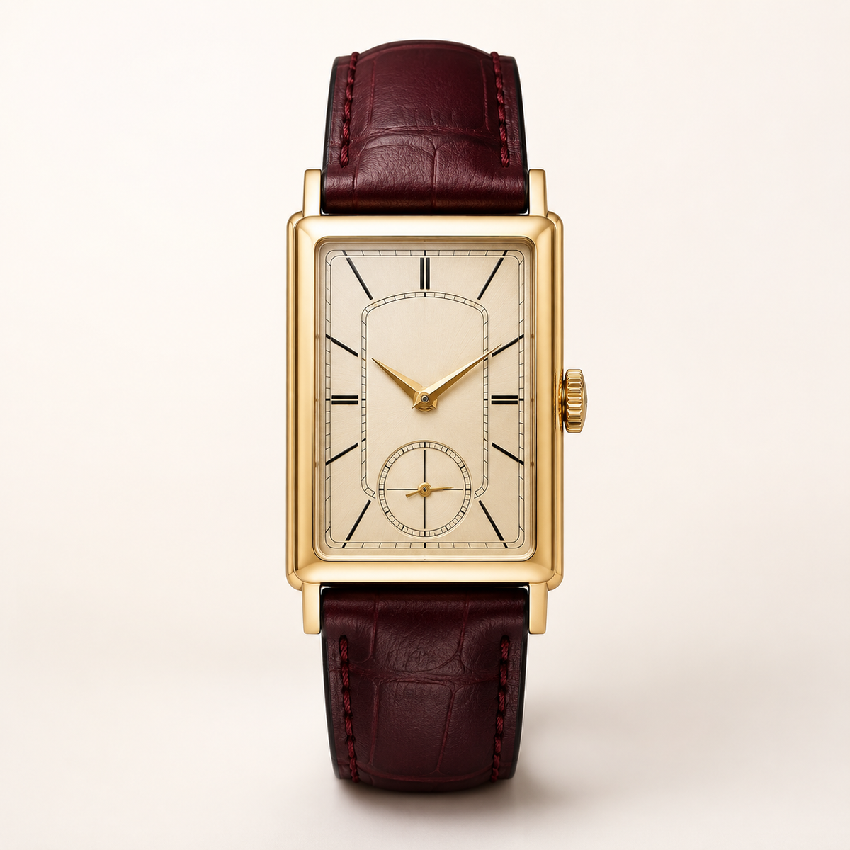 Golden Wine Copper Minimal Watch