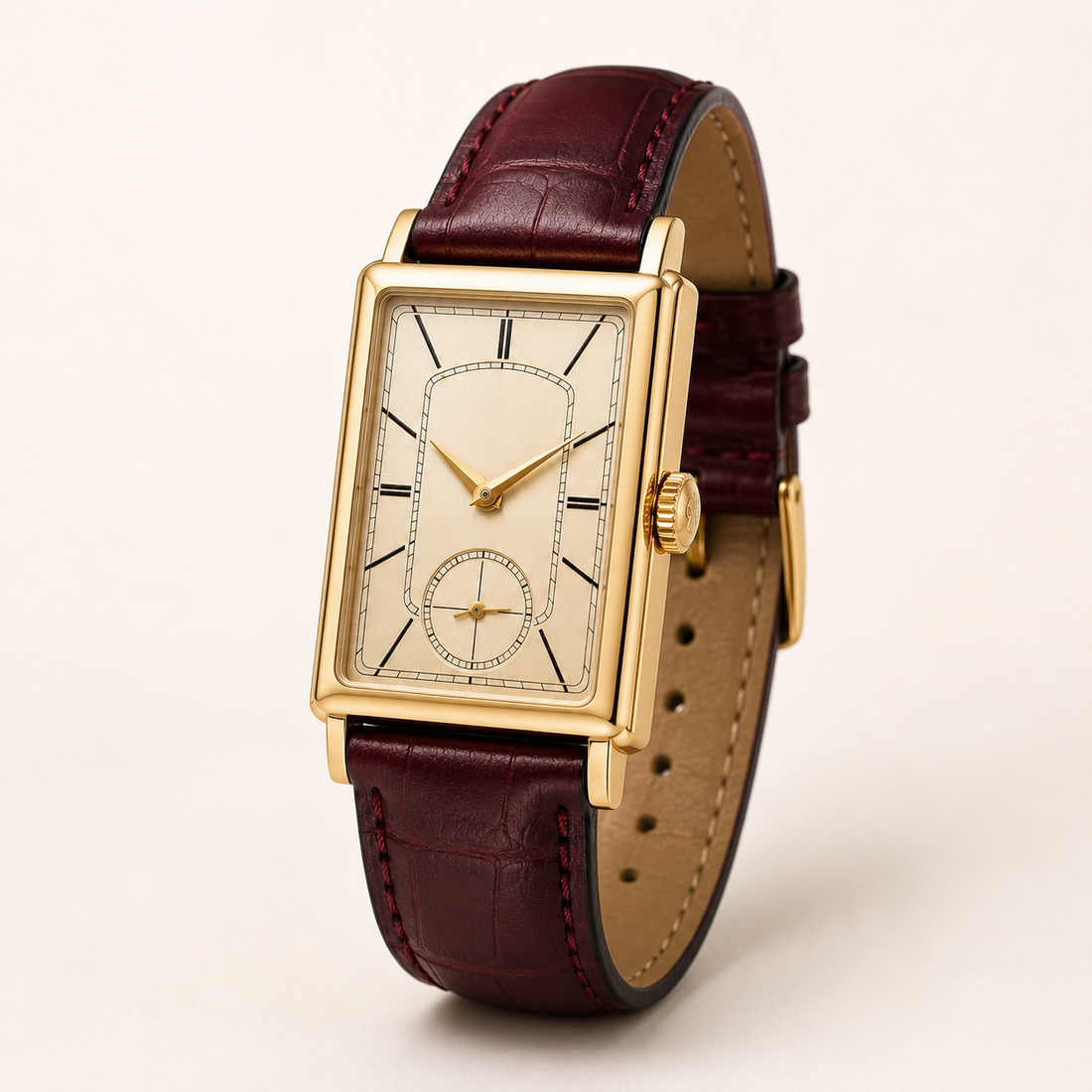 Golden Wine Copper Minimal Watch