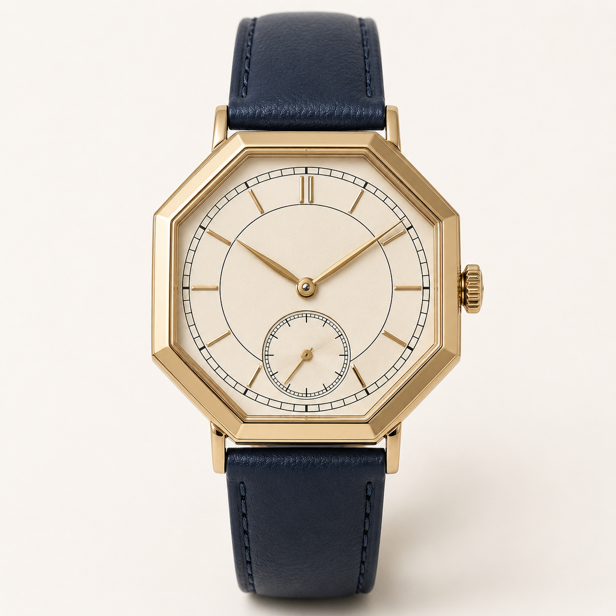 Teal Gold Statement Dial Watch