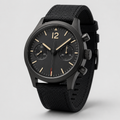 Cream Black Classic Watch