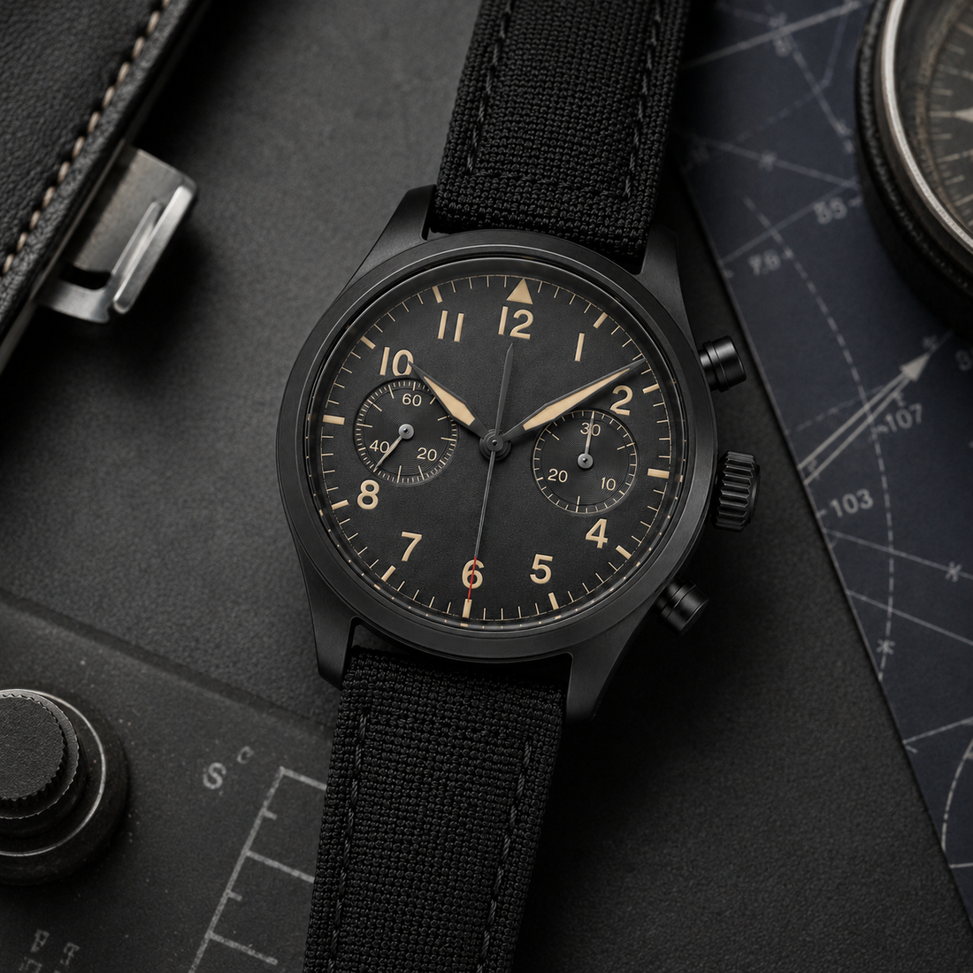 Smoke Black Statement Dial Watch