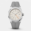 Cream Silver Minimal Watch
