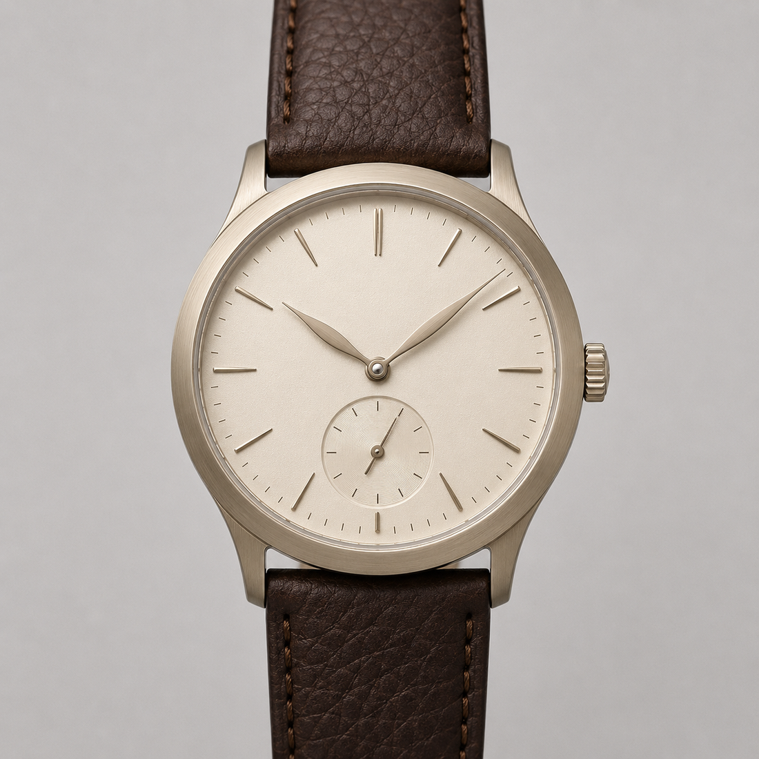 Smoke Silver Minimal Watch