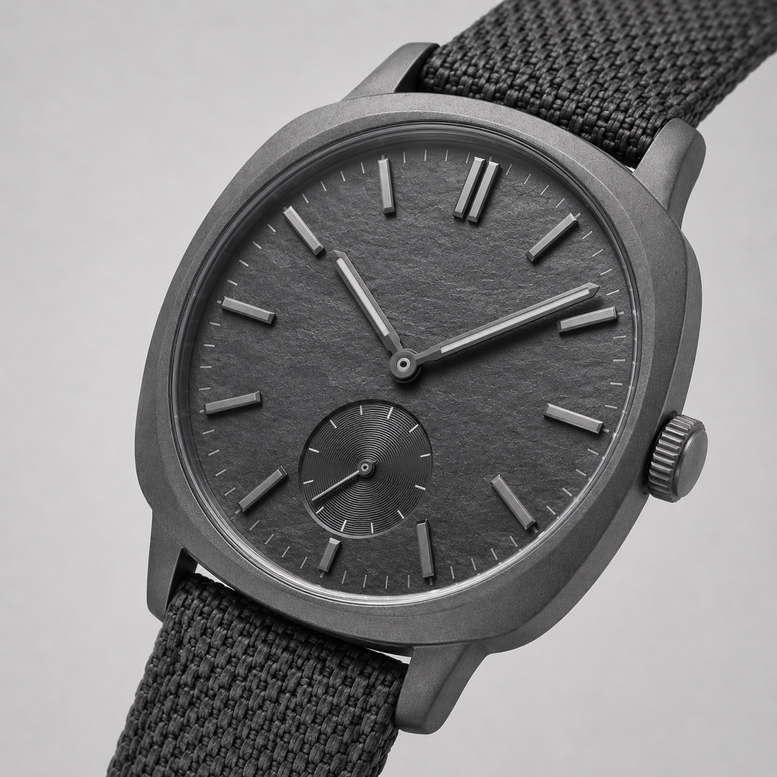 White Graphite Minimal Watch