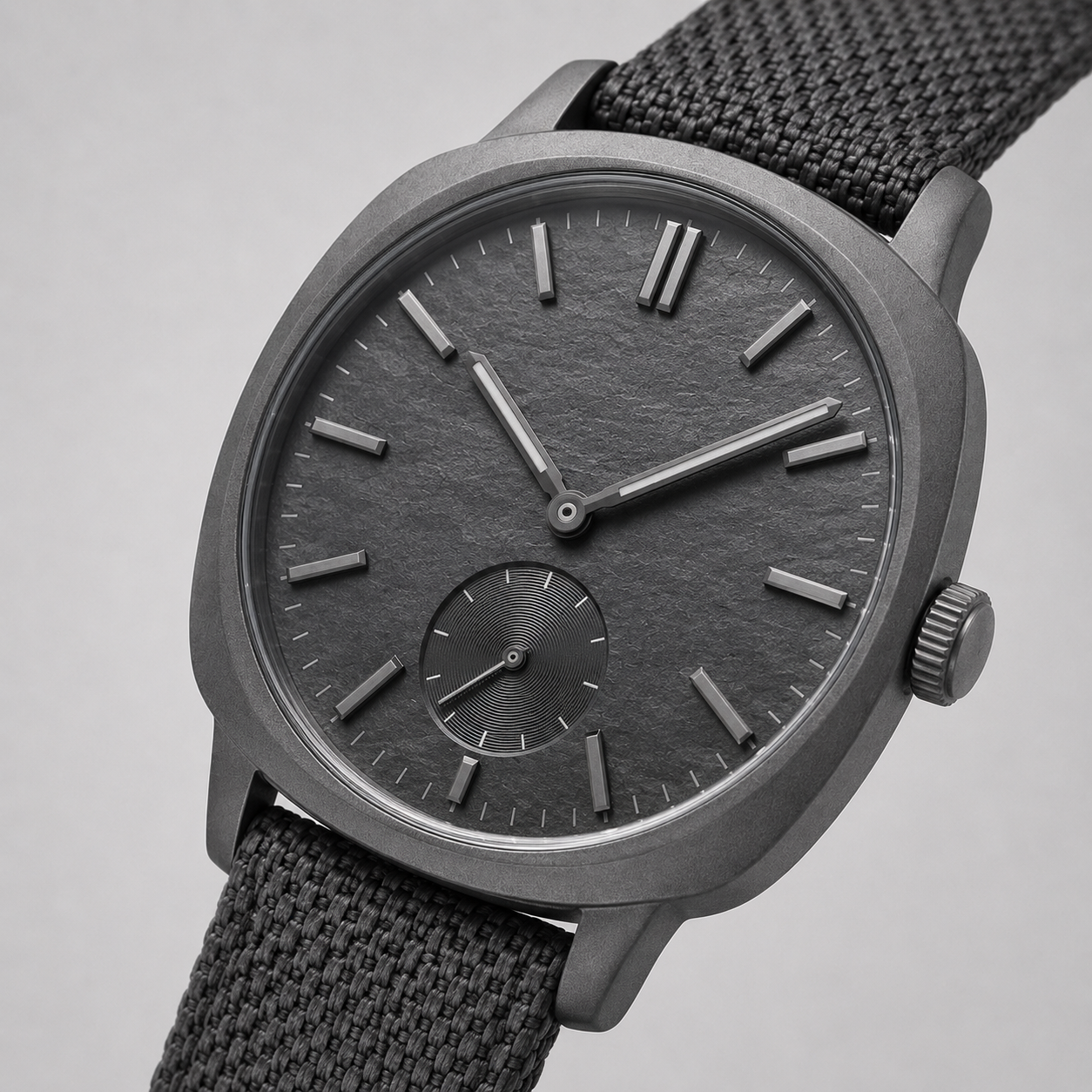 White Graphite Minimal Watch