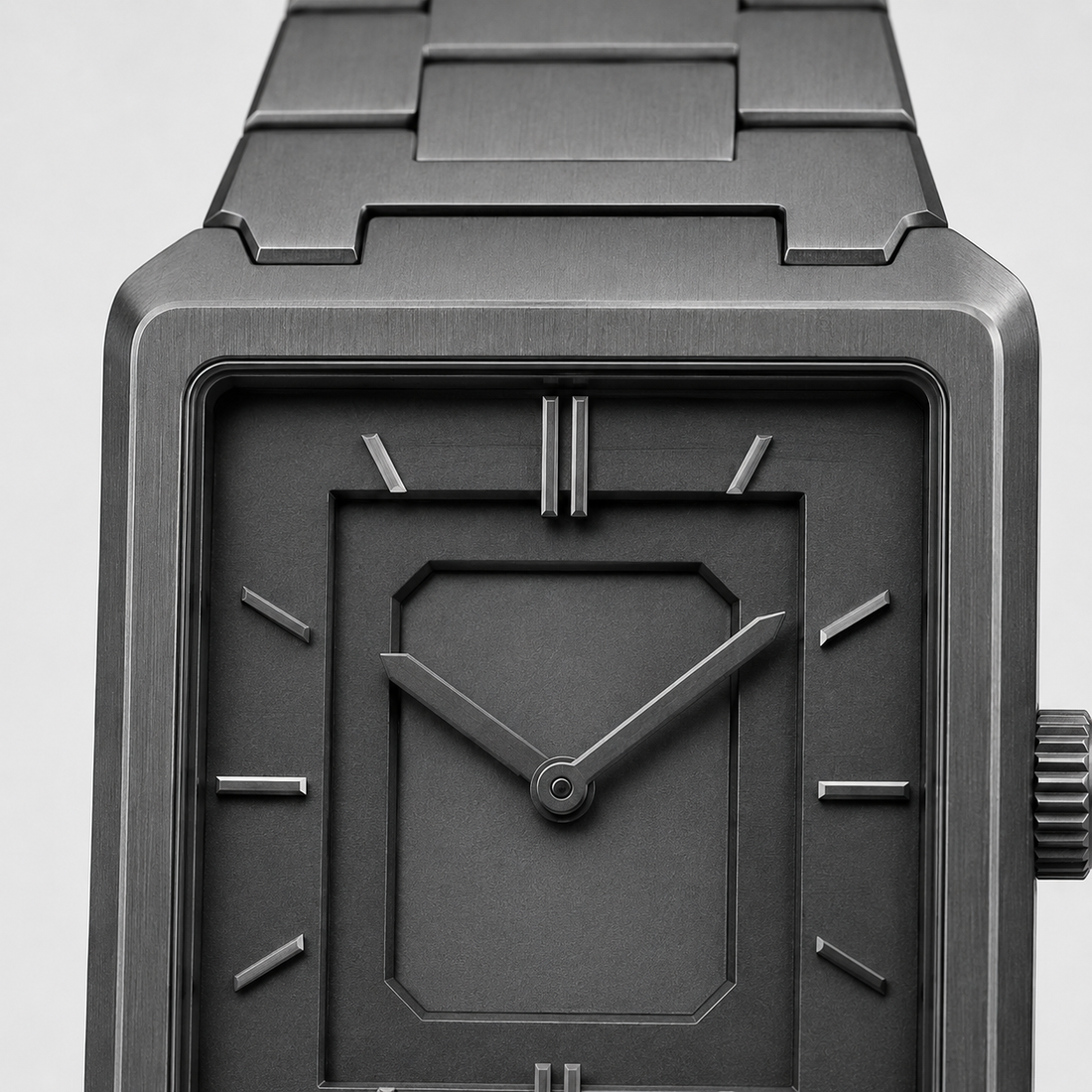 White Graphite Statement Dial Watch